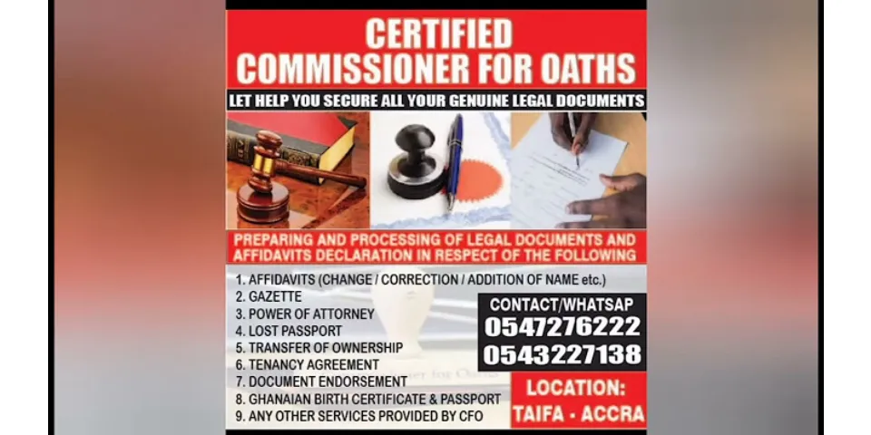 Can a Commissioner of Oaths certify documents?