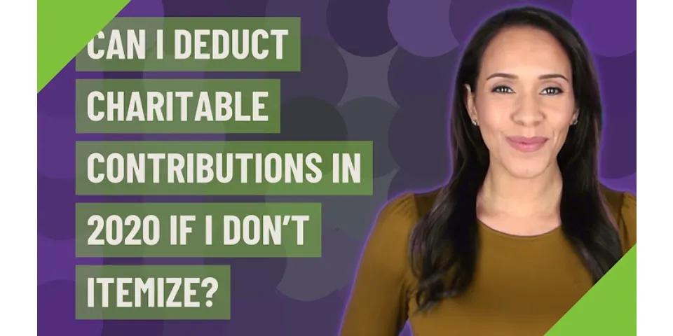 Can you deduct donations if you take standard deduction?