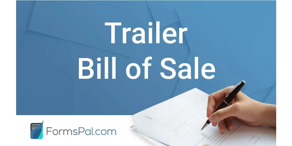 Do i need a bill of sale if i have the title in California