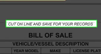 Write a Bill of Sale