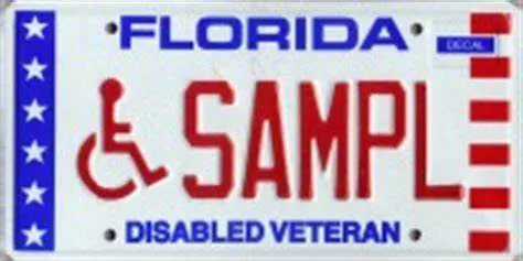 Florida Disabled Veteran License Plates