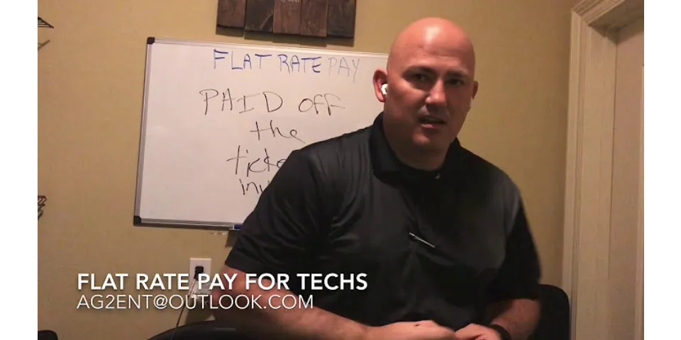 How do I pay my flat rate technician?