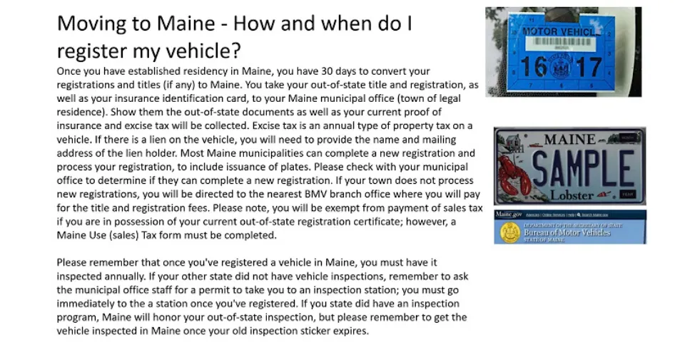 How do I register my car as an antique in Maine?