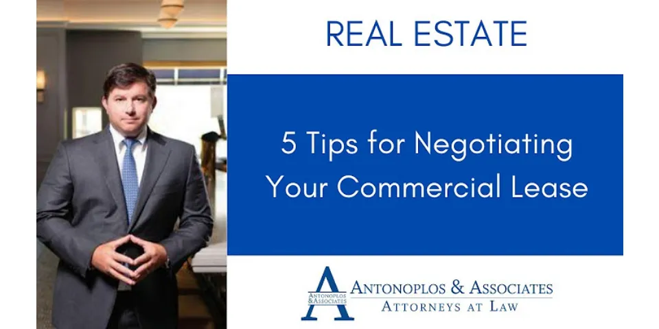 How do you negotiate a lower commercial rent?