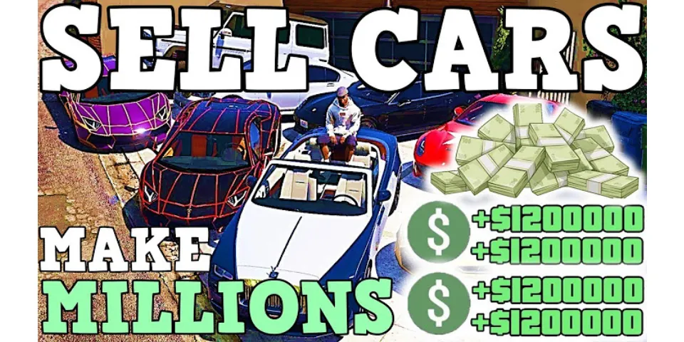 How do you sell cars on GTA 5?