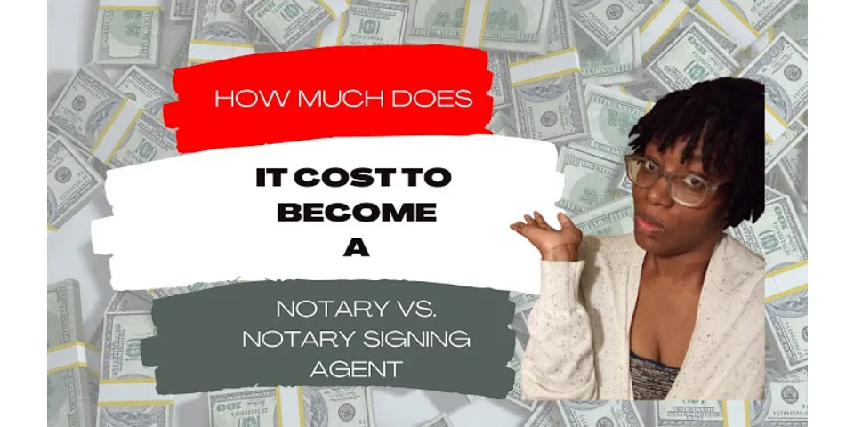 How much does it cost to become a Notary signing agent?