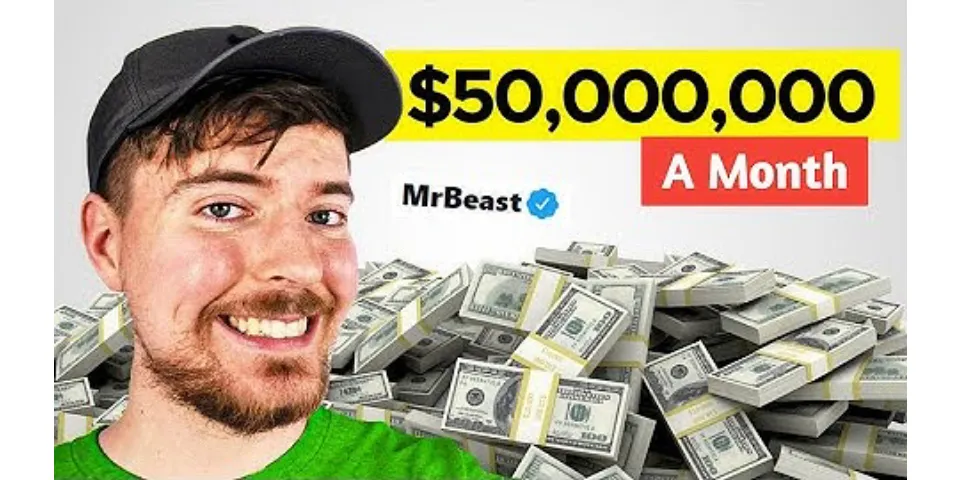 How much does MrBeast make per month
