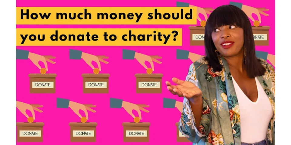 How much money should you donate to charity