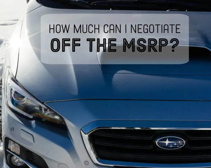 Don't be shy about negotiating a car's price. Car dealers expect it!