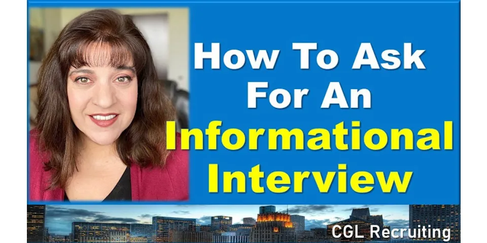 How to ask for an informational interview on LinkedIn template