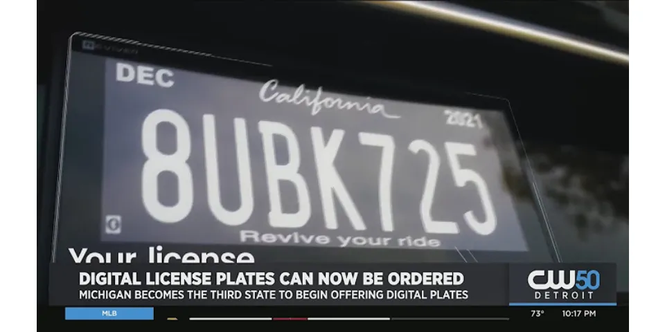 How to get a license plate for a new car in Michigan