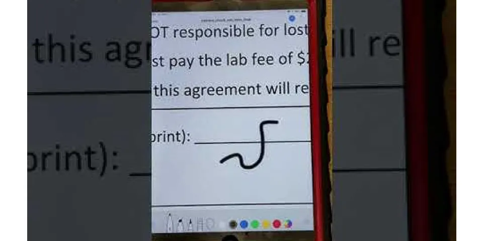How to sign a PDF on iPad