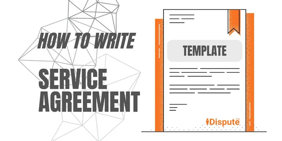 How to write a contract sample