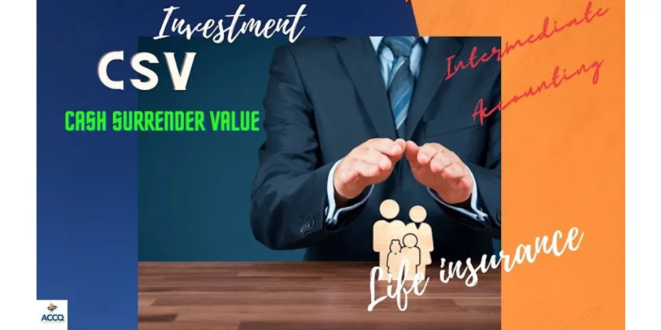Is cash surrender value of life insurance an intangible asset
