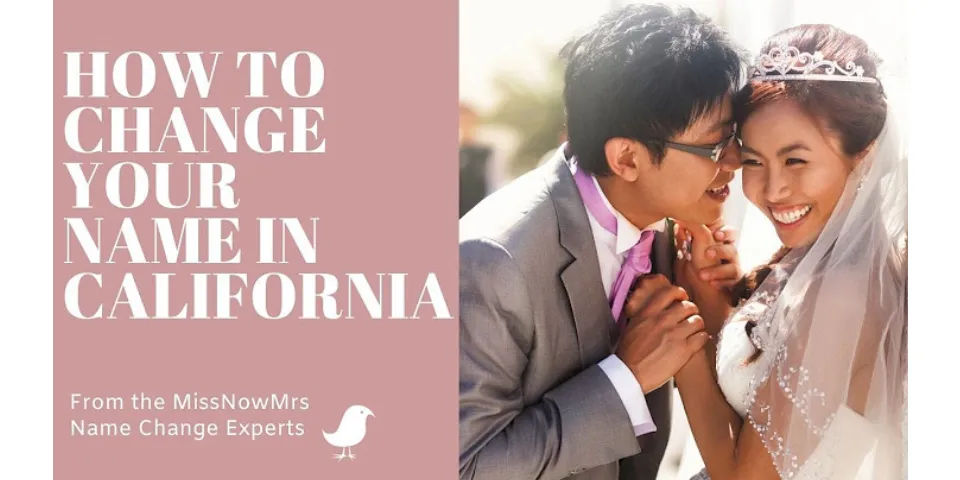 Is there a time limit to change your name after marriage in California