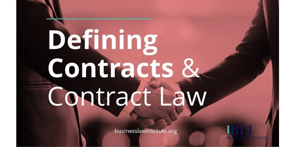 What are contracts in law?