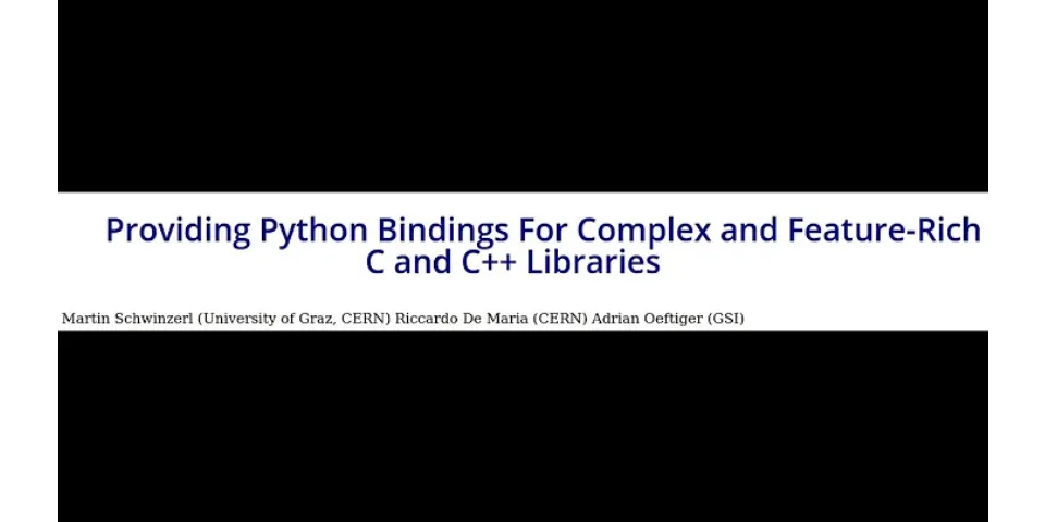 What is Python bindings