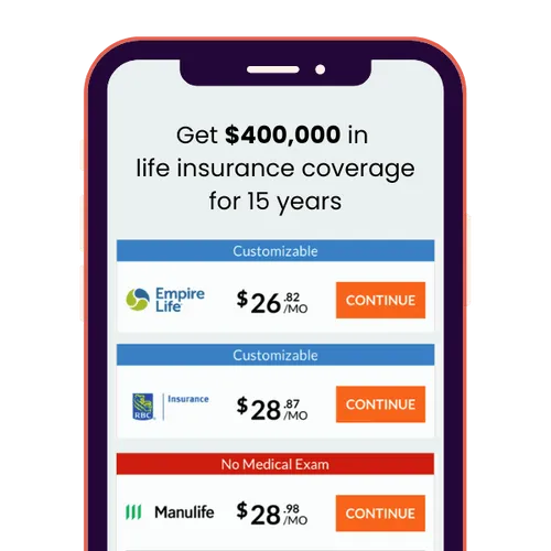 dundas life insurance calculator on phone