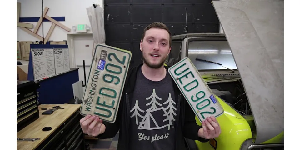 What to do with a license plate